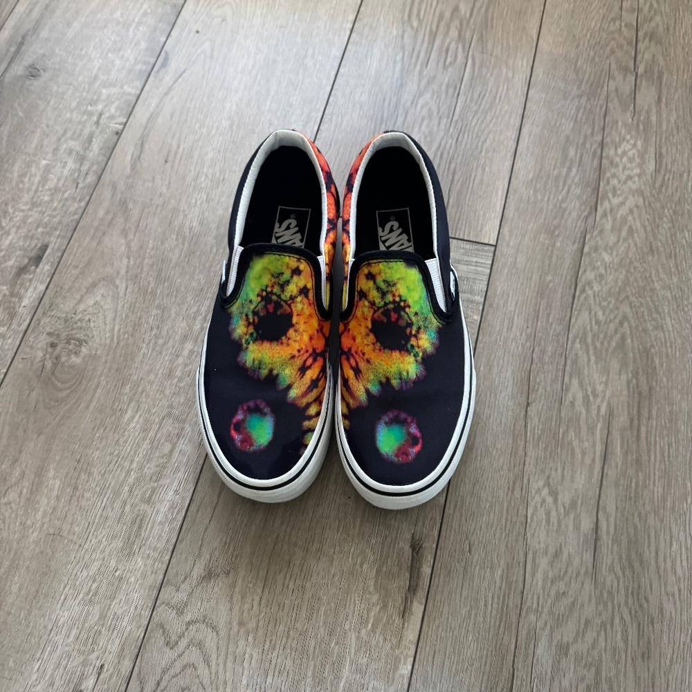 Vans tie-dye platform slip-on sneakers
